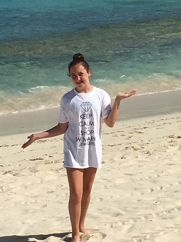At the beach